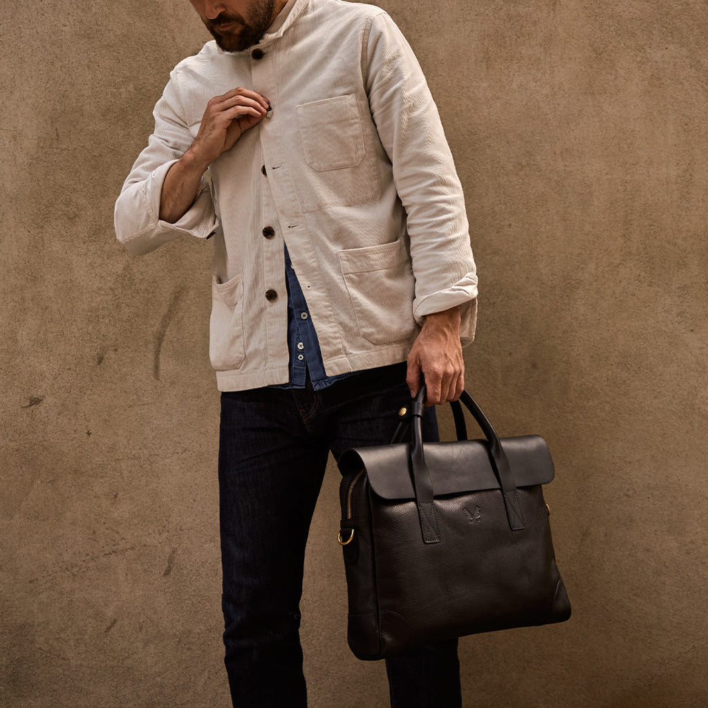 Leather Brief - Black