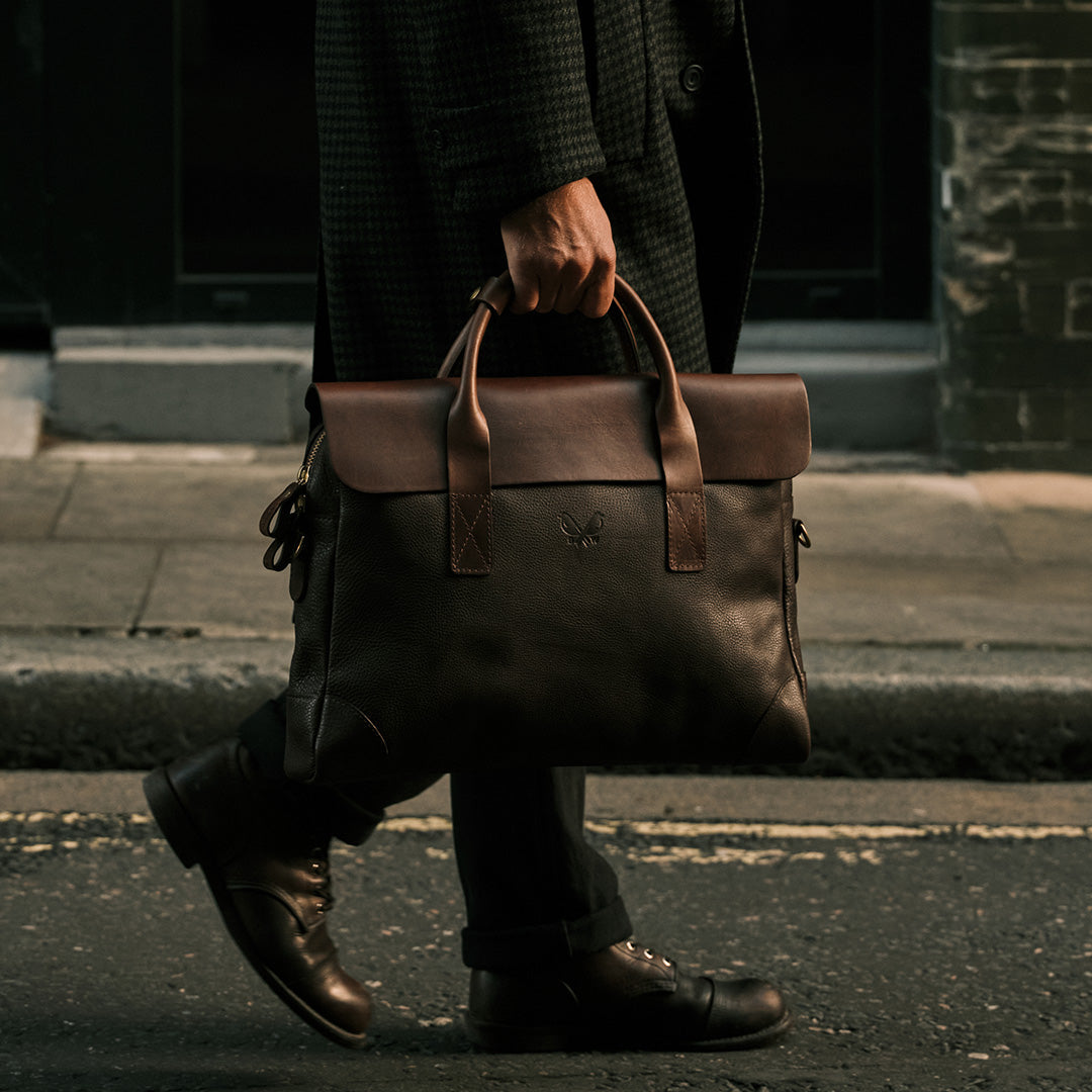 Leather Brief - Brown
