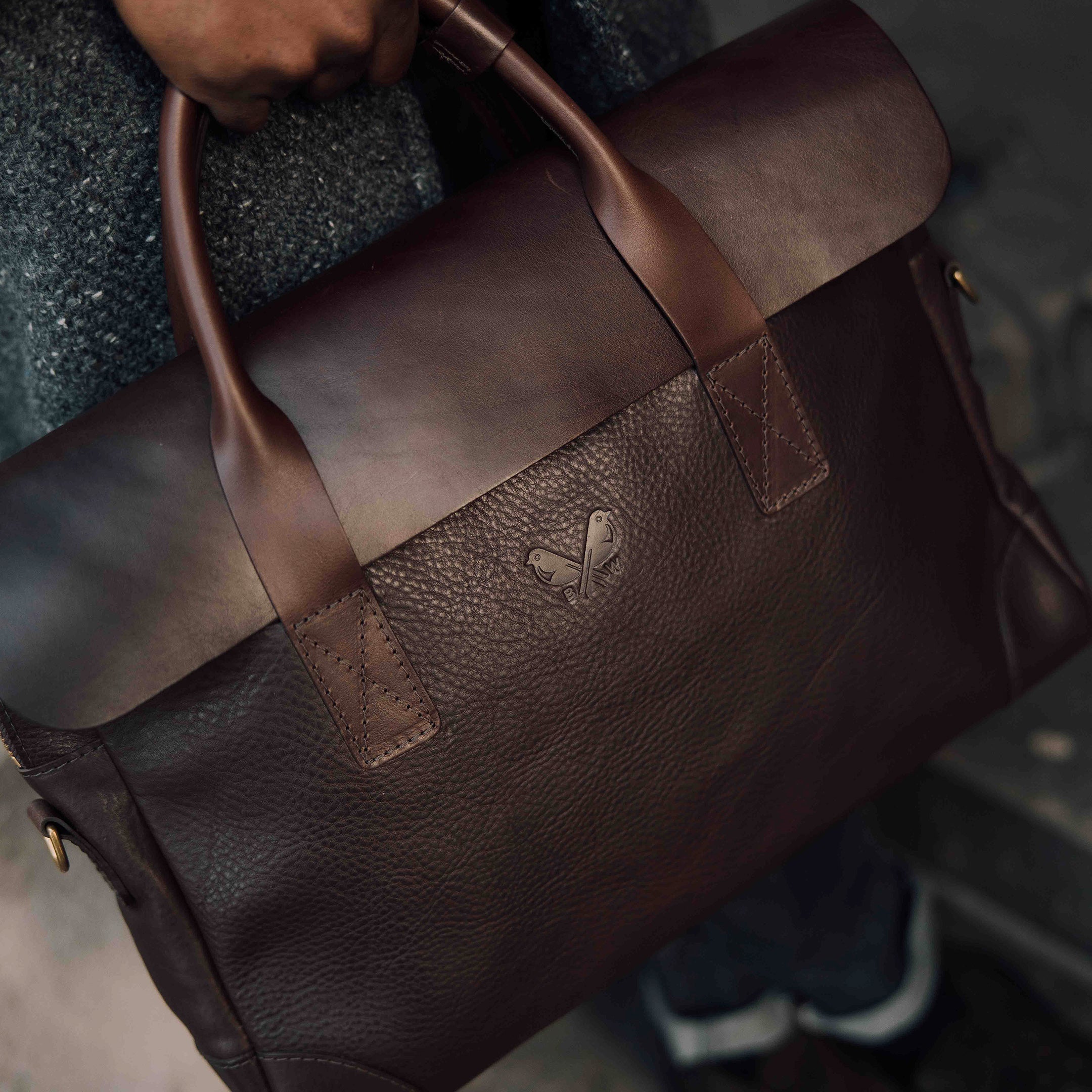 Leather Brief - Brown