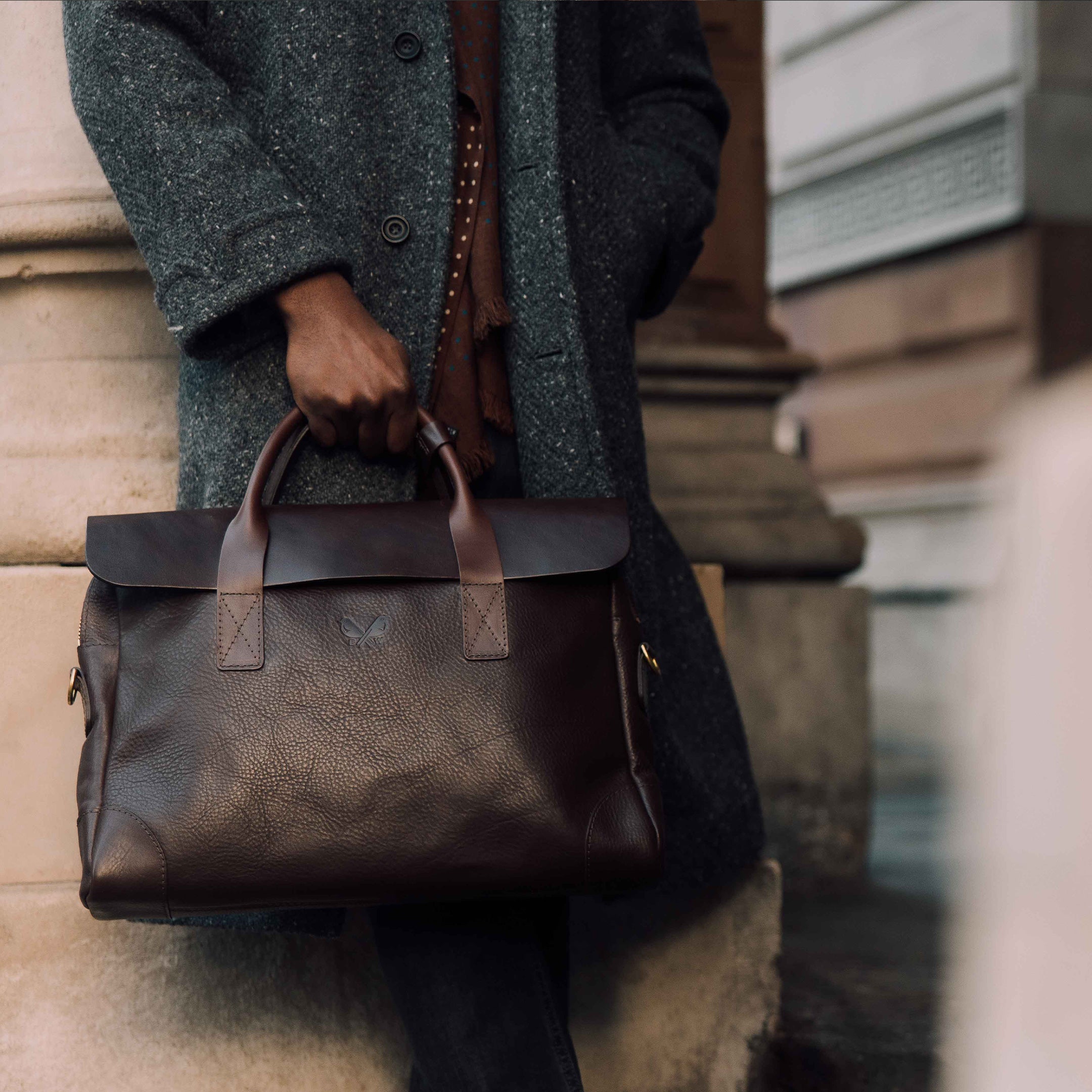 Leather Brief - Brown