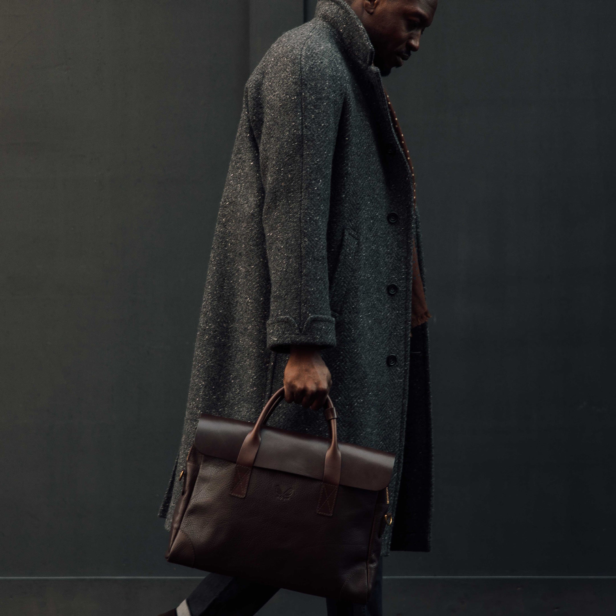 Leather Brief - Brown