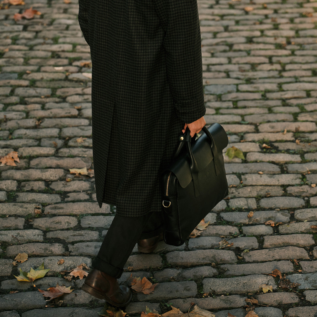 Leather Brief - Black